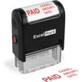 thumbnail image 1 of ExcelMark Paid with Check No., Amount, Date - ExcelMark Self Inking Rubber Stamp - A1848, 1 of 4