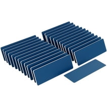 ExcelMark Blank Name Tag/Badge with Magnetic Backing - 1" x 3" (25 Pack - Blue)