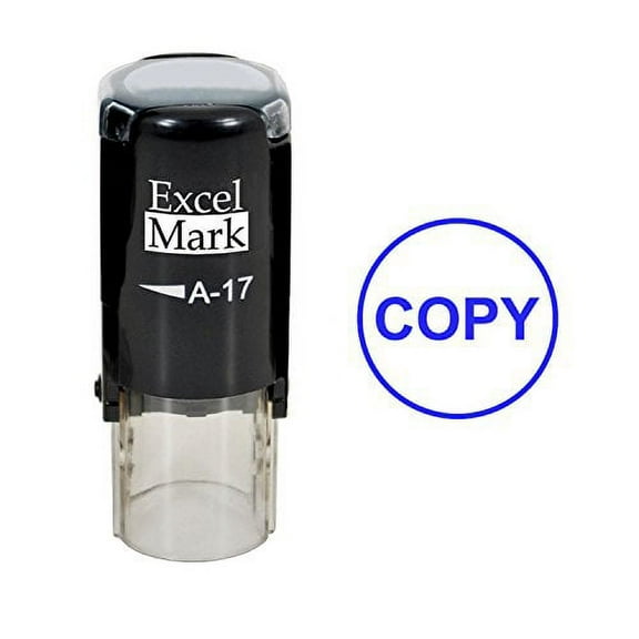 ExcelMark COPY Self-Inking Rubber Stamp (A17-Blue Ink)