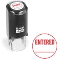 thumbnail image 1 of ExcelMark ENTERED Self-Inking Rubber Stamp - (A-17-Red Ink), 1 of 4