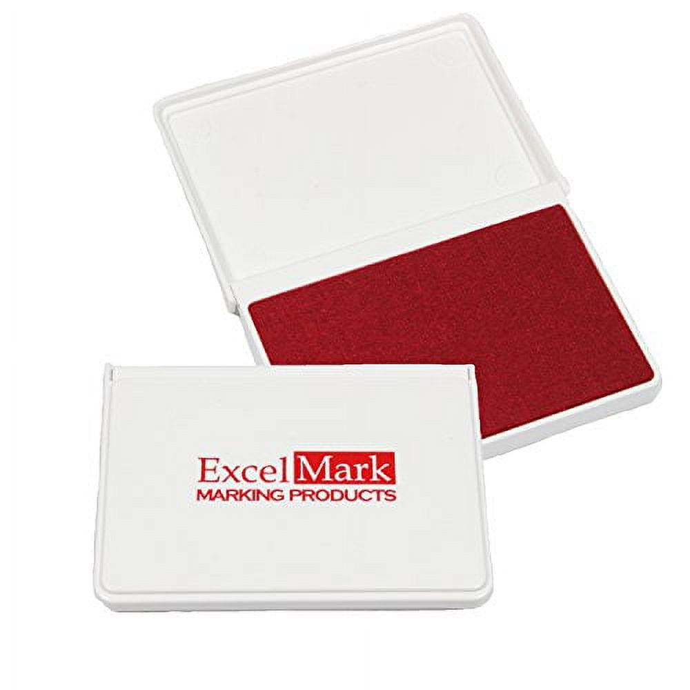 ExcelMark Ink Pad Ink Pads for Stamping, Stamp Pad for Rubber Stamps