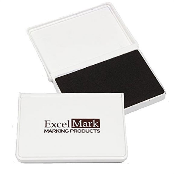 ExcelMark Brown Ink Pad for Rubber Stamps 2-1/8" by 3-1/4"