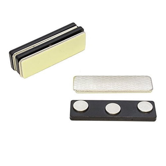 ExcelMark 3 Name Badge Magnets - Magnetic Name Tag Holders with 3 Magnets