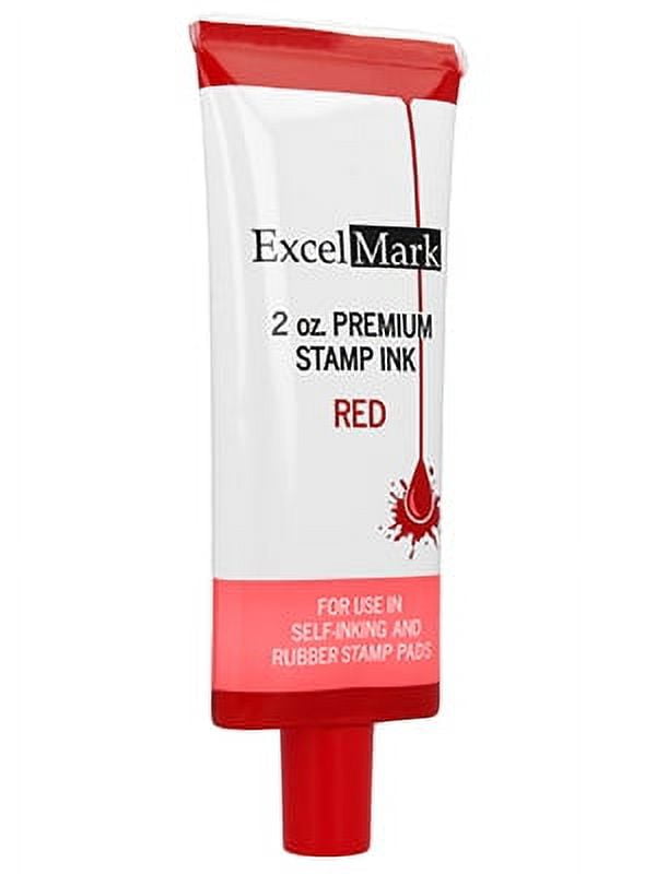 ExcelMark Premium Stamp Ink, Ink Refill for Self Inking Stamps, Stamp
