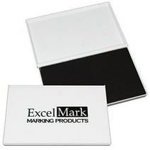 ExcelMark Rubber Stamp Ink Pad Extra Large 4-1/4 inches by 7-1/4 inches (Black)