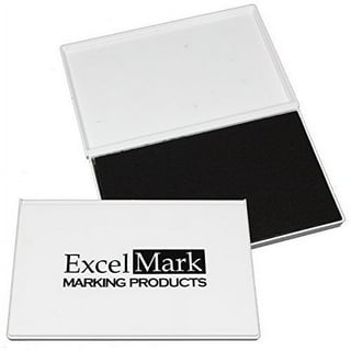 ExcelMark Black Ink Pad for Rubber Stamps 2-1/8" by 3-1/4" 