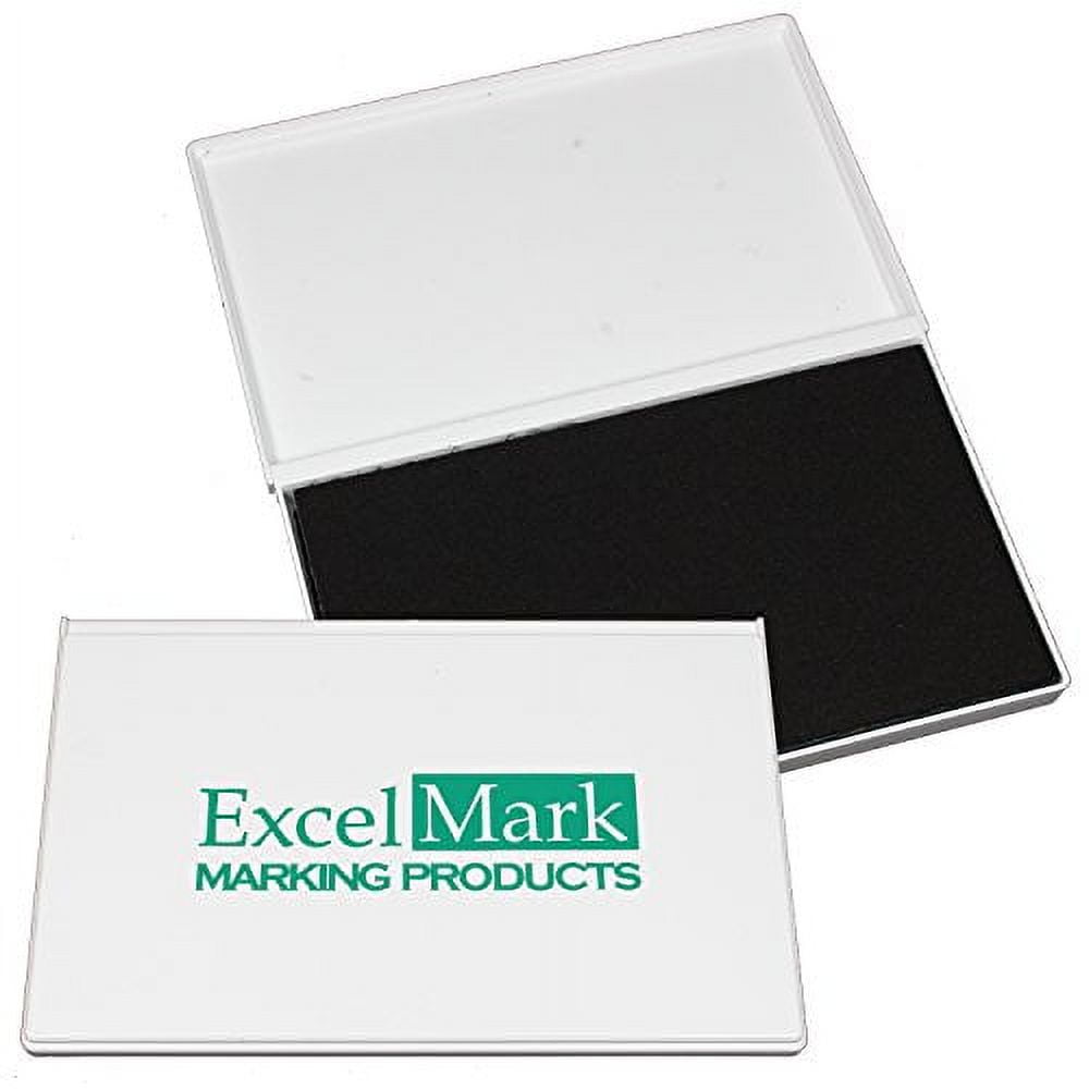 ExcelMark Rubber Stamp Ink Pad Extra Large 4-1/4 by 7-1/4 (Green)