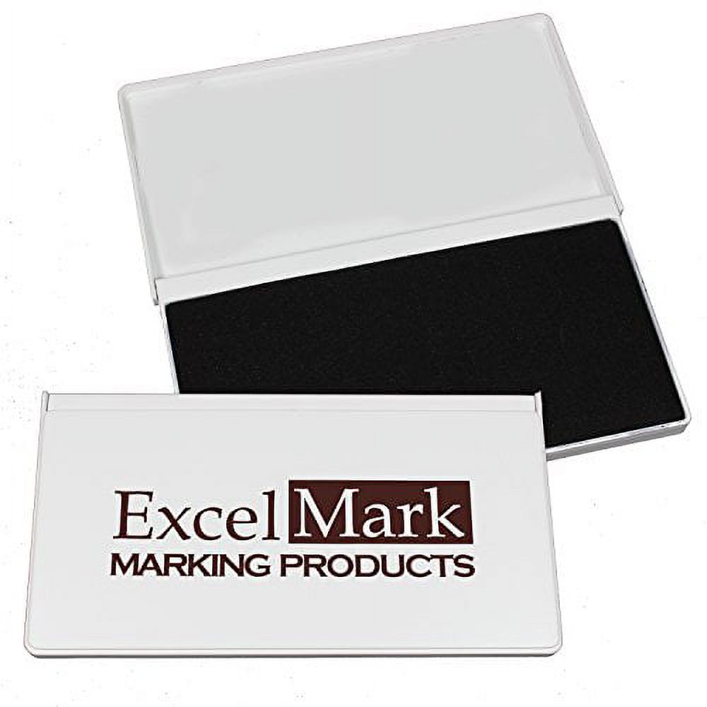 ExcelMark Rubber Stamp Pad Large 23/4" by 6" (Brown)
