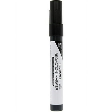 ExcelMark Security Redaction Marker - Blackout Private Information With Our Convenient Redacting Pen (1 Marker)