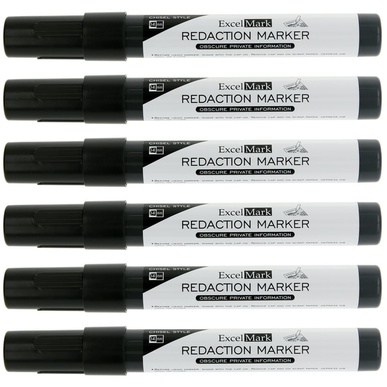 Blackout Marker Secure Marker Redacting Pen ExcelMark