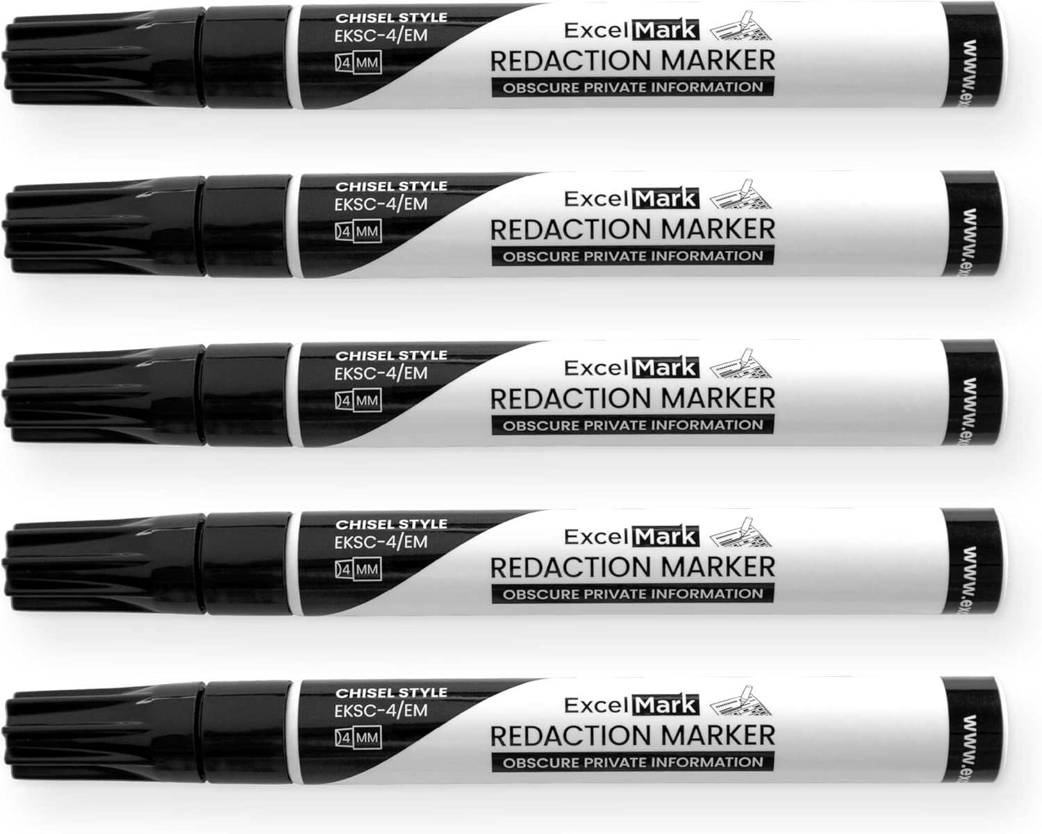 ExcelMark Redaction Marker - Secure Blackout Pen for Private