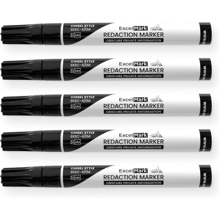 ExcelMark Security Redaction Marker (6 pack)