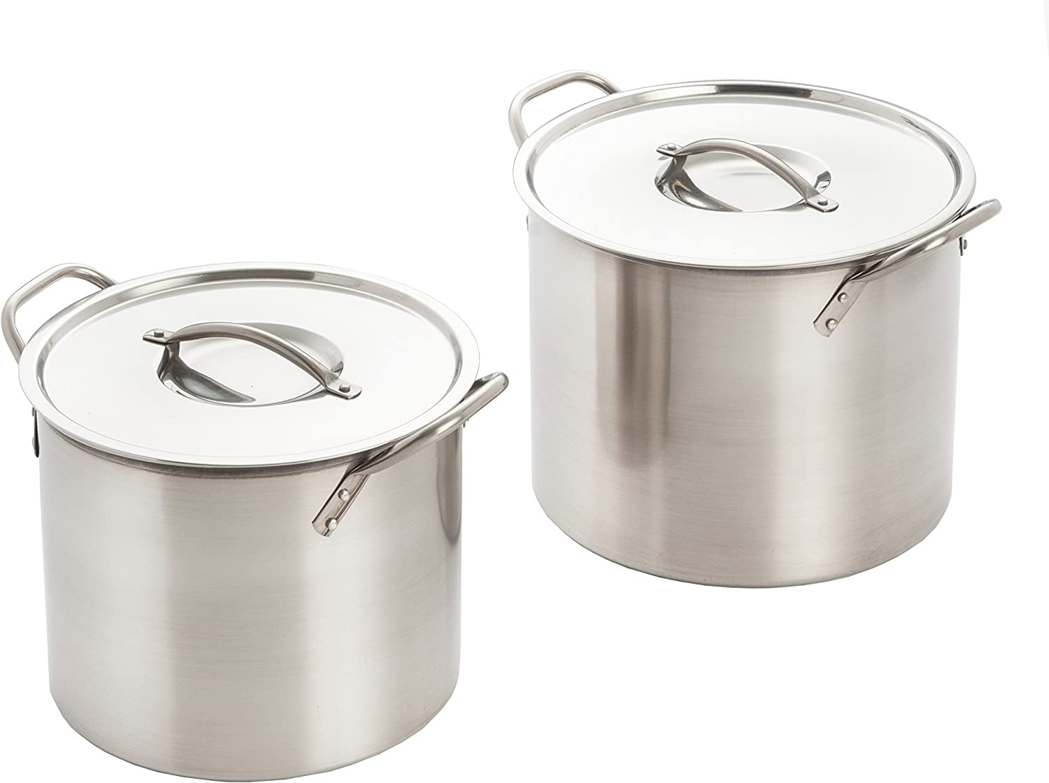 ExcelSteel 4-Piece 12 Qt. Professional 18/10 Stainless Steel Multi