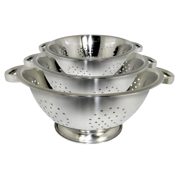 ExcelSteel Stainless Steel Colanders, Set of 3