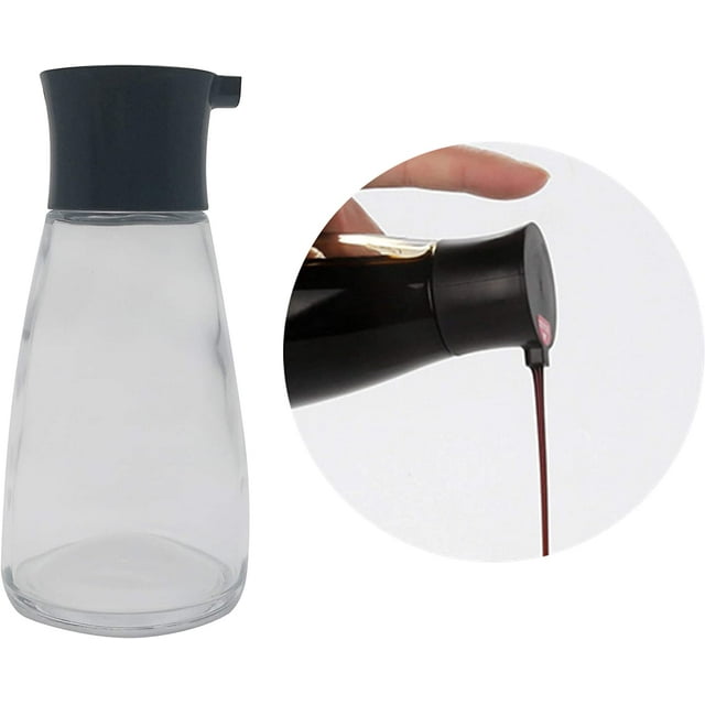 Excelity Cruet Dispenser Set for Olive Oil Vinegar Soy Sauce Glass