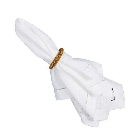 Excell Hammered Bangles Napkin Rings, Gold