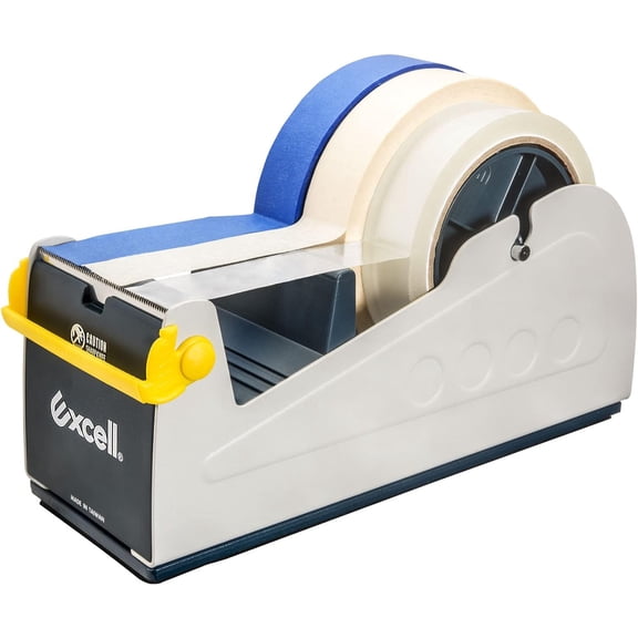 Excell Heavy Duty Steel Desk Tape Dispenser (3" Wide) with Safety Blade Cover, Desk Top Dispenser for Home,Office, Shop, Retail Store and Warehouse Wrapping Purpose (3 Inch)