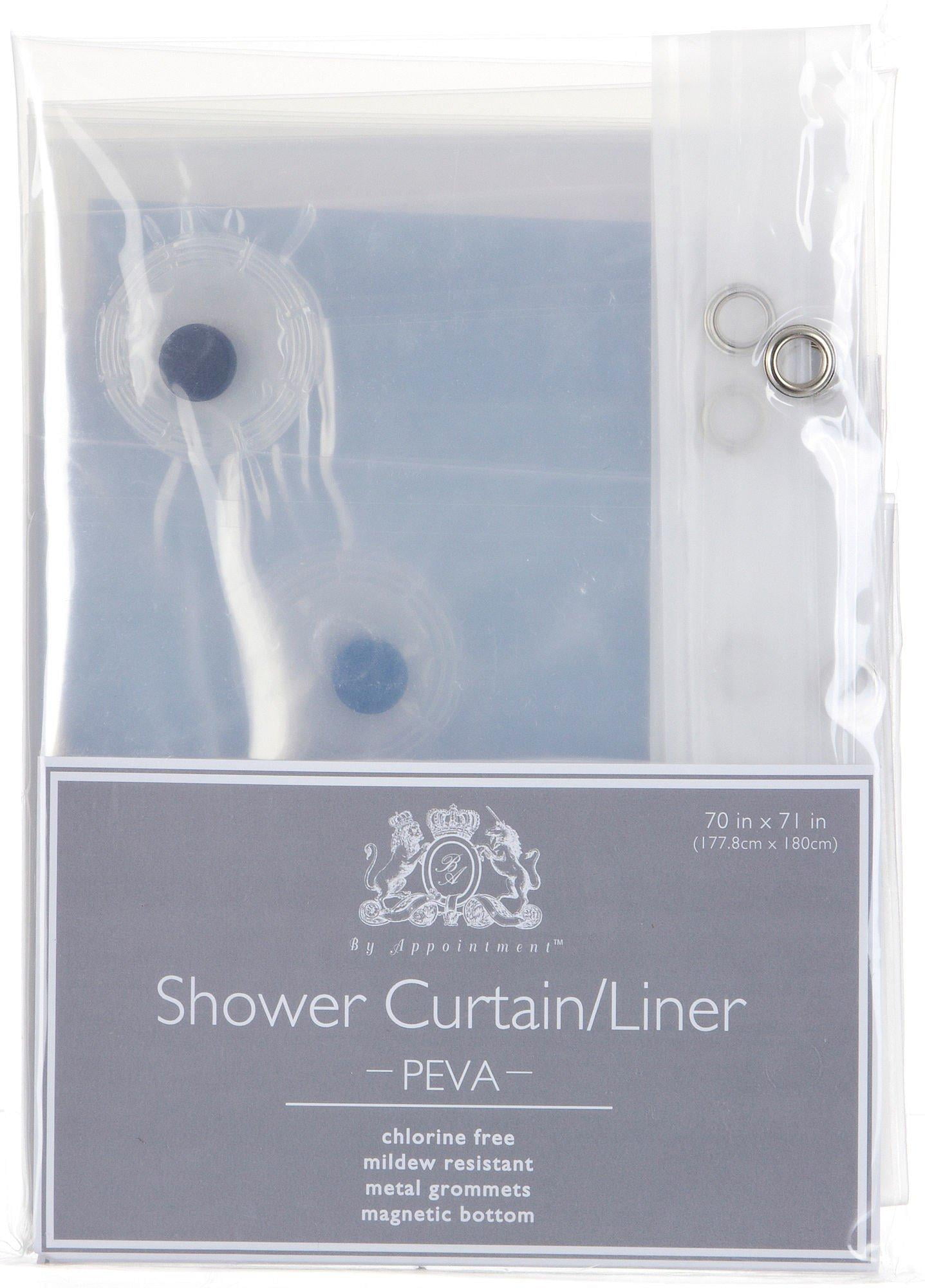 Excell Home Fashions Peva Clear Shower Curtain/Liner One Size Clear