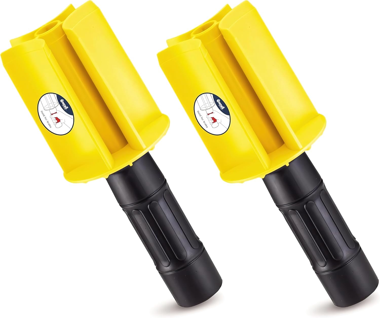SF-1752 Mini Stretch Film Dispensers, Grip Wrappers, 3 Inch Core, Hand Held with Brake (Pair), Comfort Grip, Revolving Core, Dispenser Tool for Packaging
