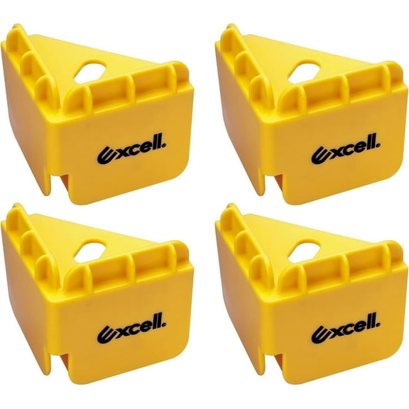 Excell Retail Display Box Holder, Office Box Storage, for Retail Store Supplies, Soft Drink Potato Chip Cardboard display - Yellow - 4 Pack