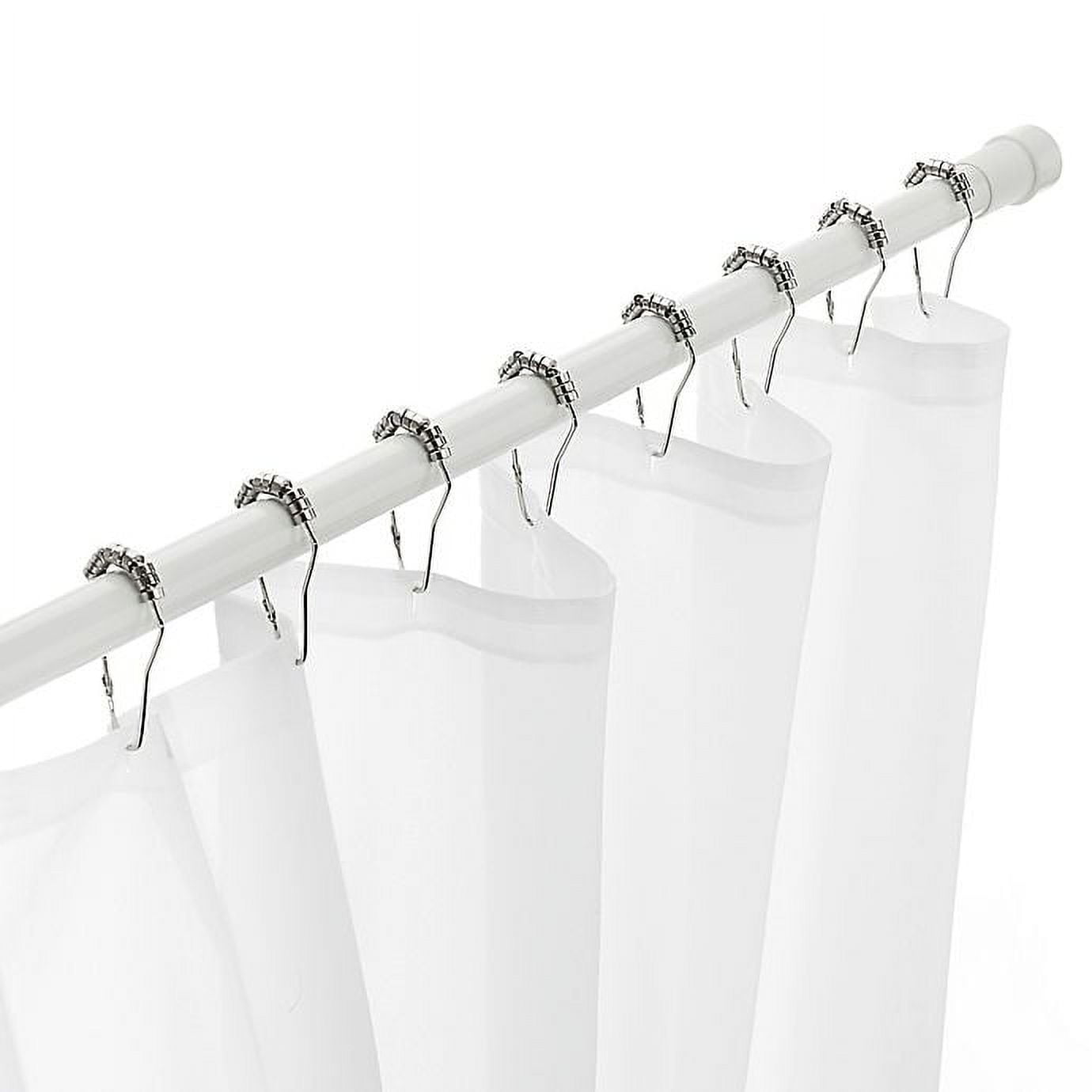 Excell White 60" Tension Shower Curtain Rod