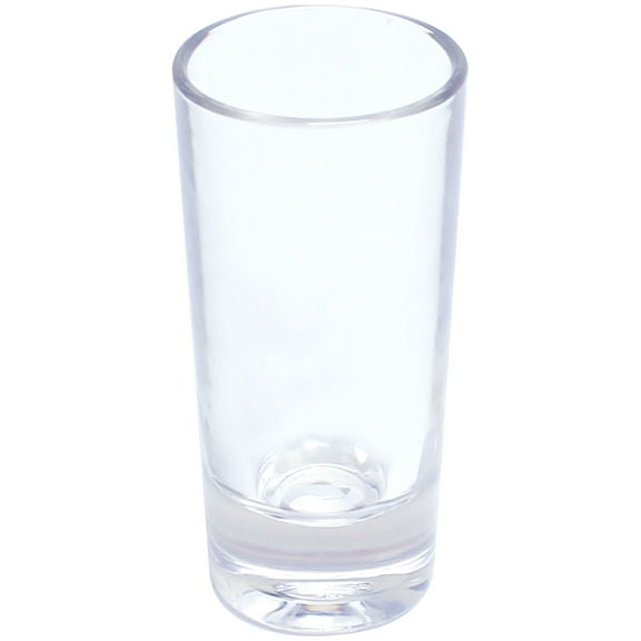 Excellante 1 1/2 oz shot glass, heavy base, polycarbonate, clear, comes in each