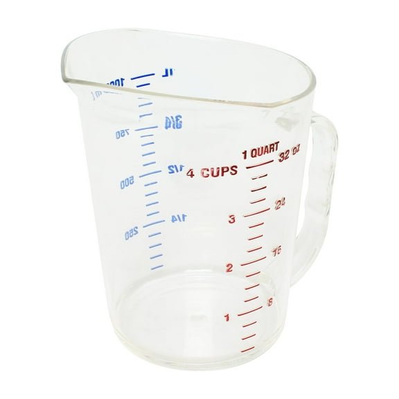 Excellante 1 quart/ 1 liter Polycaronate measuring cup, comes in each