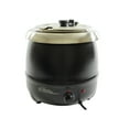 thumbnail image 1 of Excellante 10.5 QT stainless steel soup warmer, black color, comes in each, 1 of 3