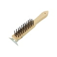 thumbnail image 1 of Excellante 11" heavy duty wire brush with scraper, comes in each, 1 of 2