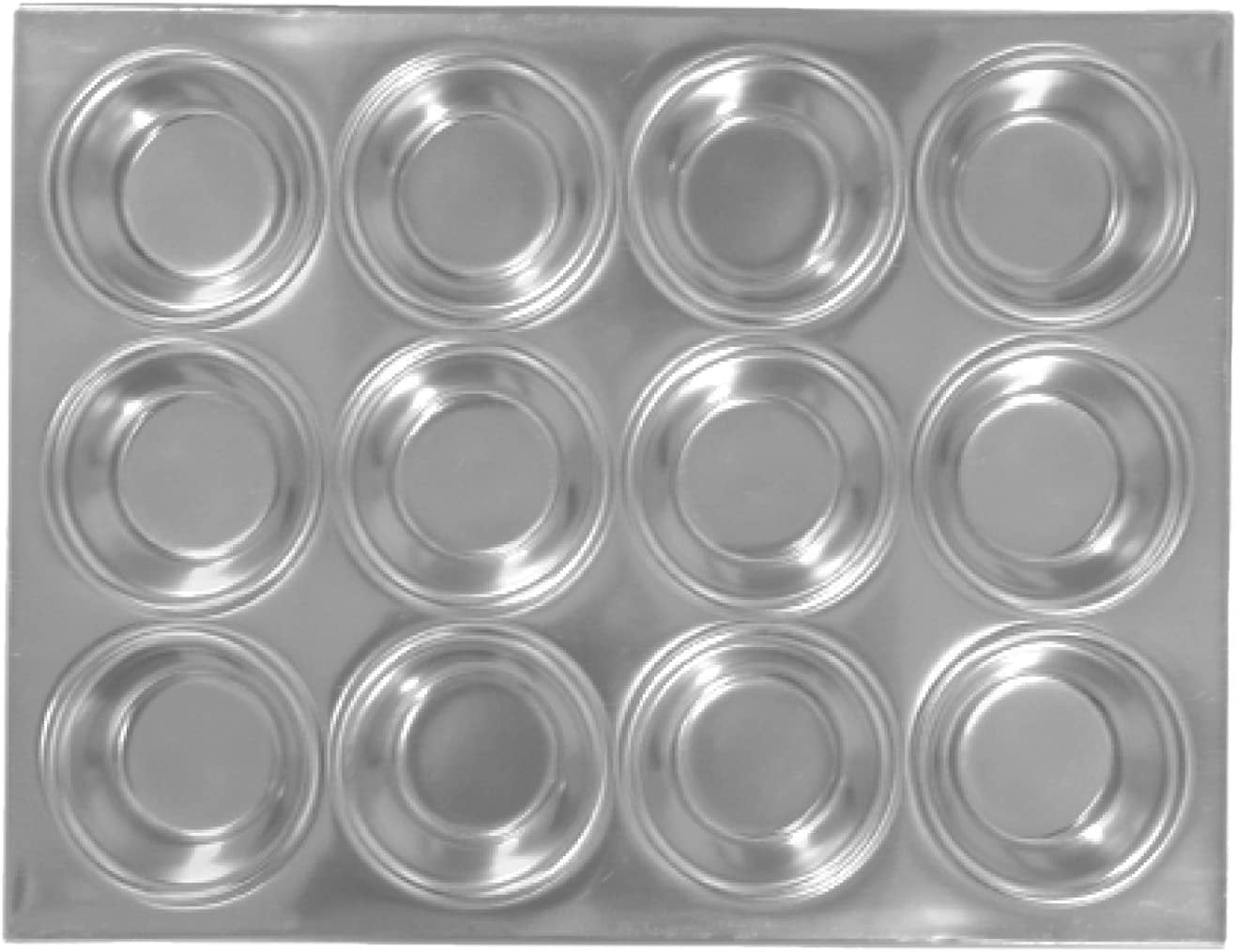 Silver Non-stick 12 Cup Aluminum Muffin Pan
