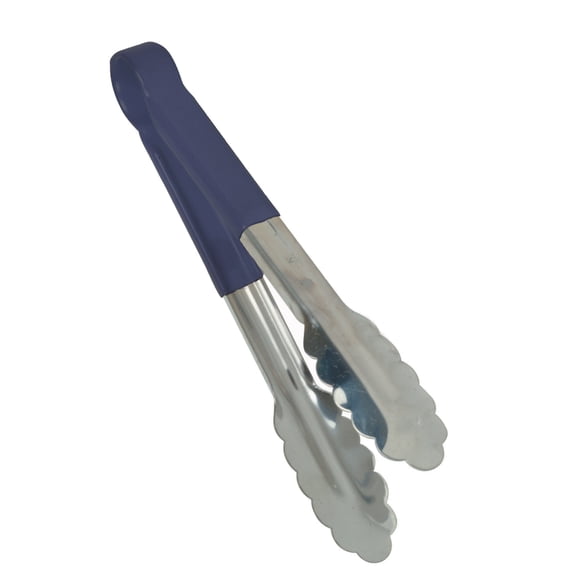 Excellante 12" stainless steel tong, blue (1 millimeter), comes in each