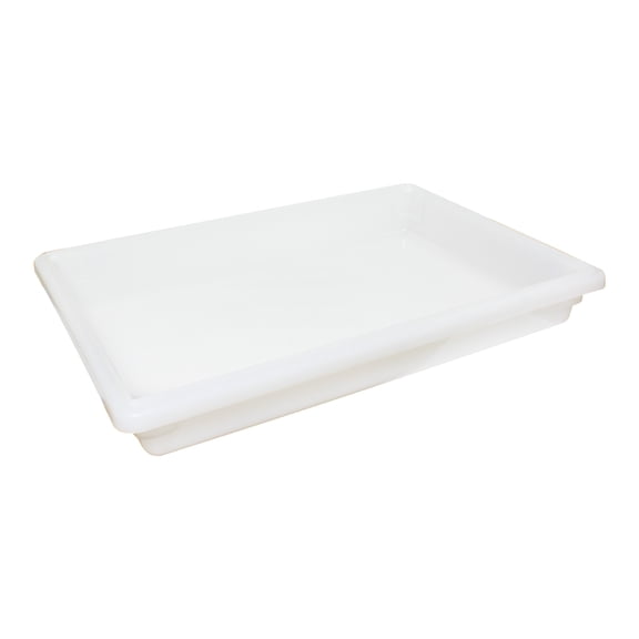 Excellante 12" x 18" x 3 1/2", 1.75 gallon Food storage box, pp, white, NSF certified, comes in each