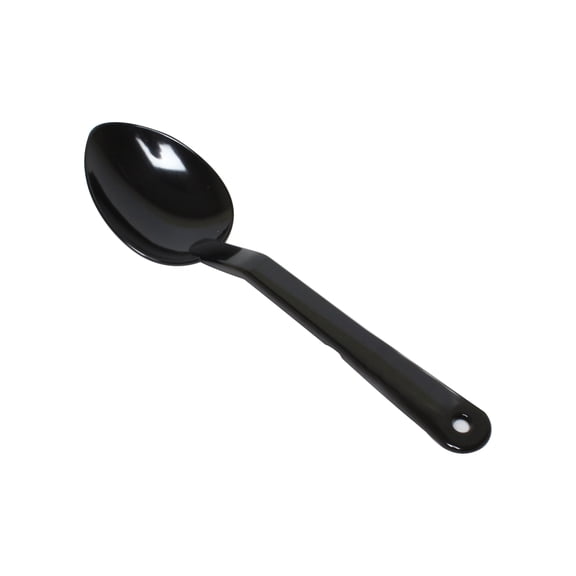 Excellante 13" serving spoon, solid, polycarbonate, black, comes in dozen