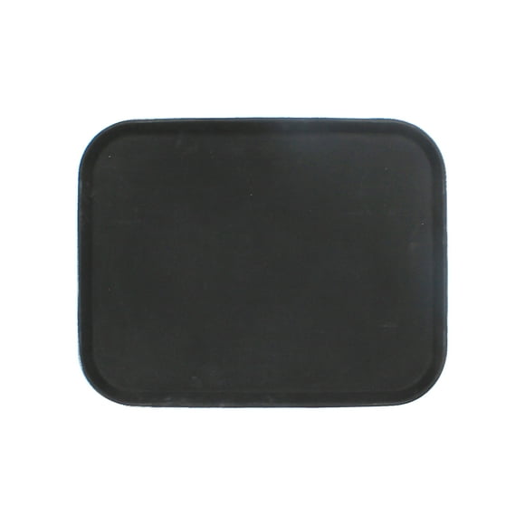 Excellante 14" x 18" rectangular tray, black, fiberglass, comes in each