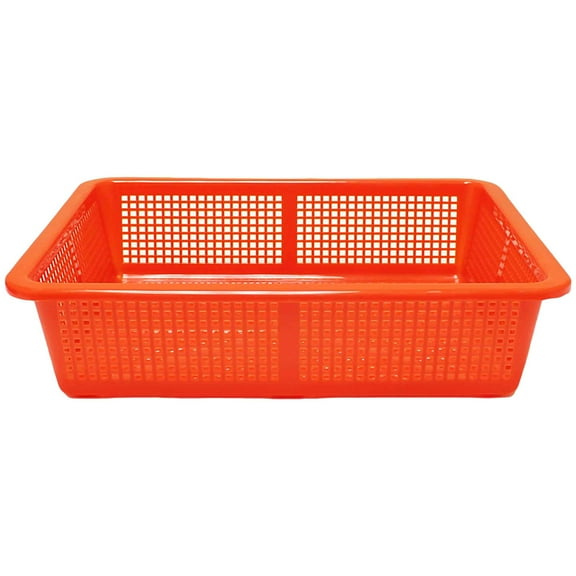 Excellante 15.25" x 12.25" plastic square colanders, comes in each