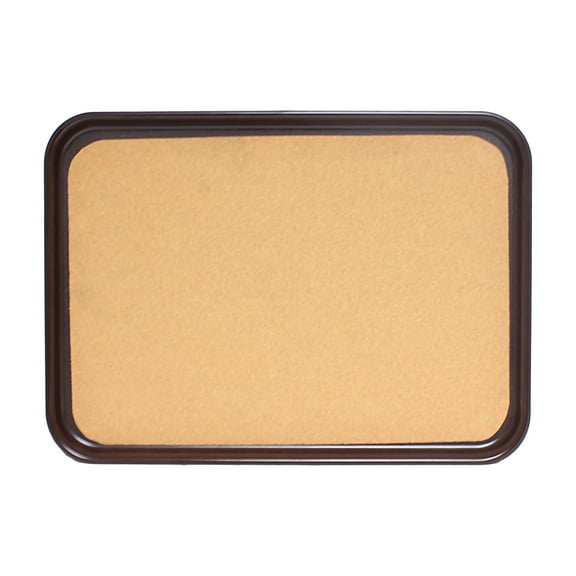Excellante 16? x 12? rectangular slip resistant tray with cork, brown, small, comes in each