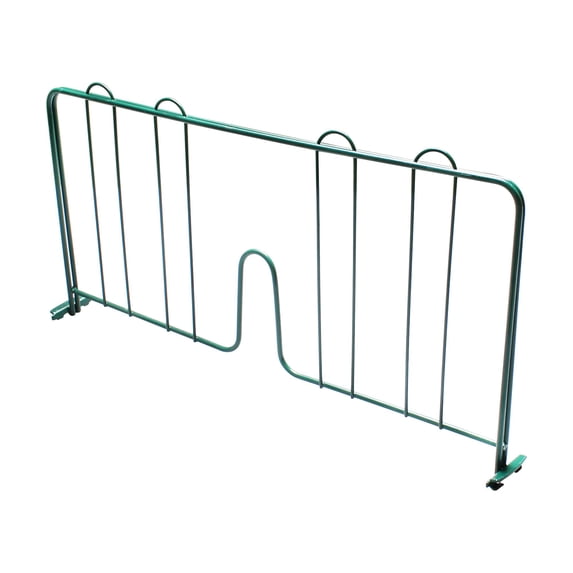 Excellante 18" pressure-fit shelf divider, green epoxy, comes in each