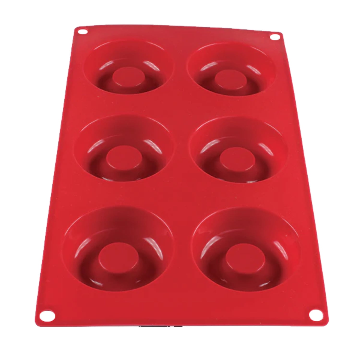 Red Non-Stick High Heat Silicone Baking Mold with Lid