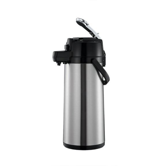 Excellante 2.5 LITER/84 OZ Airpot, Stainless Steel Body, S/S Lined, Lever Top