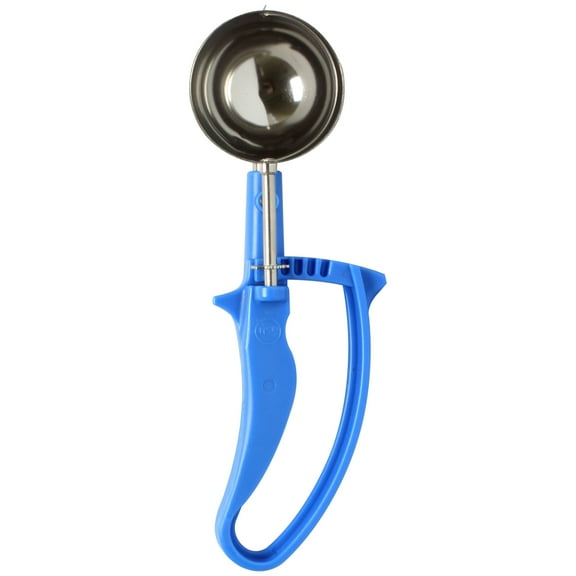 Excellante 2 oz disher, #16 blue, easy grip handle, comes in each
