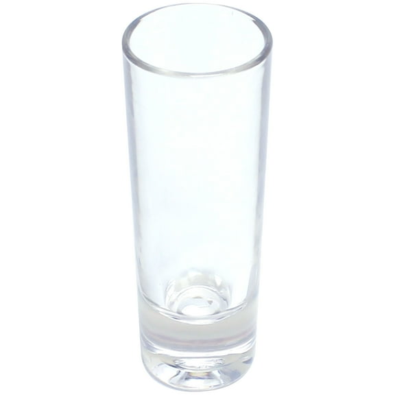 Excellante 2 oz shot glass, heavy base, polycarbonate, clear, comes in each