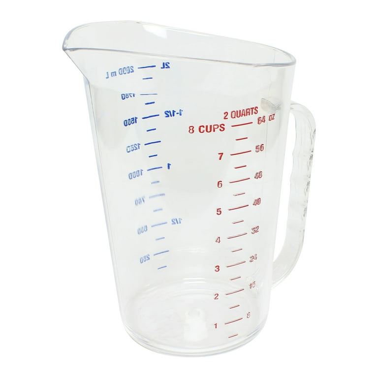 Excellante 2 quart/ 2 liter Polycaronate measuring cup, comes in each