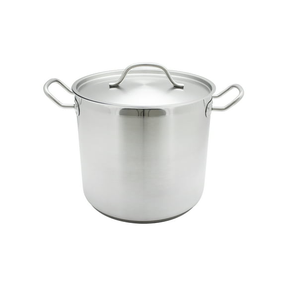 Excellante 20 quart 18/8 Steel stock pot w/ lid, comes in each