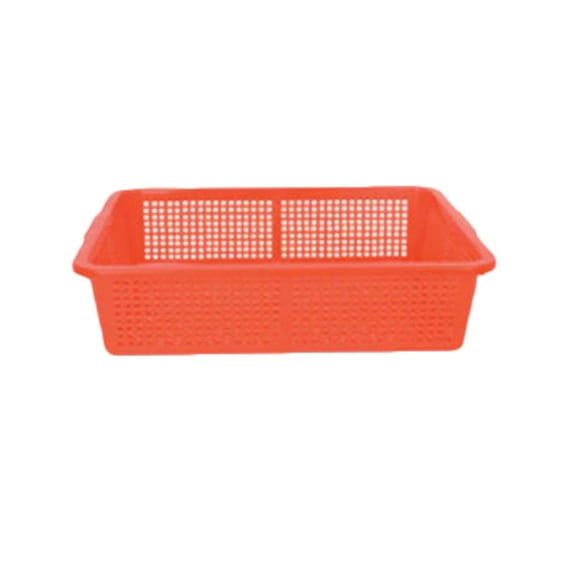 Excellante 21.75" x 17" plastic square colanders, comes in each