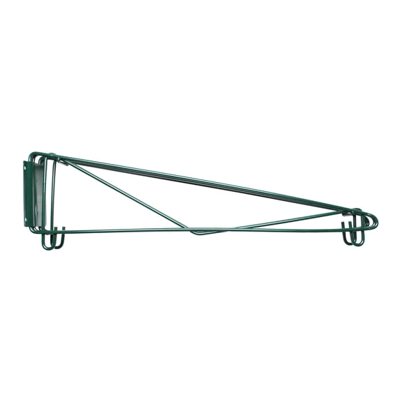 Excellante 21" direct wall bracket, double shelf support, green epoxy, comes in each