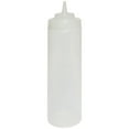 thumbnail image 1 of Excellante 24 oz wide mouth squeeze bottle, clear, comes in 6/ pack, 1 of 2