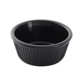 thumbnail image 1 of Excellante 3-1/2 oz., 3-3/8" Fluted Ramekin, Black, Plastic, Comes in Dozen, 1 of 1