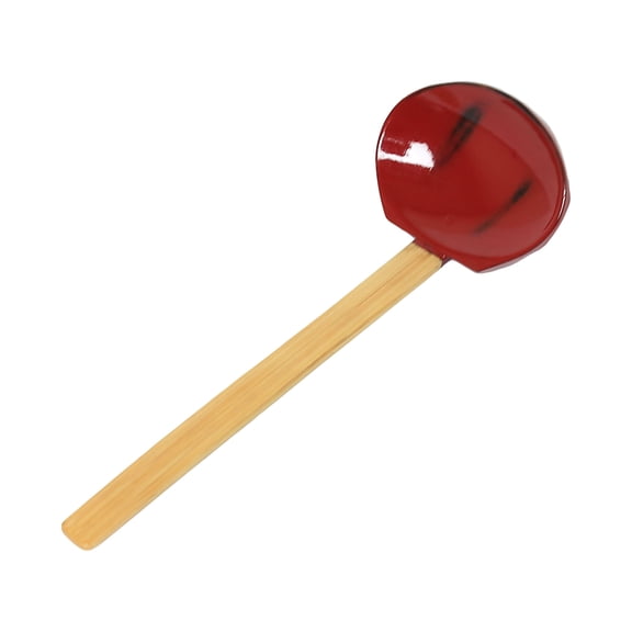 Excellante 3" x 8 1/2" bamboo soup spoon, comes in each