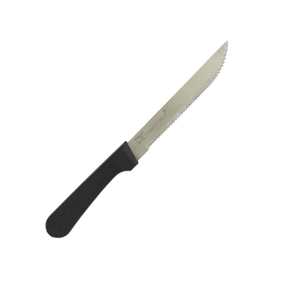 Excellante 4 3/4" pointed tip steak knife/plastic handle, comes in dozen