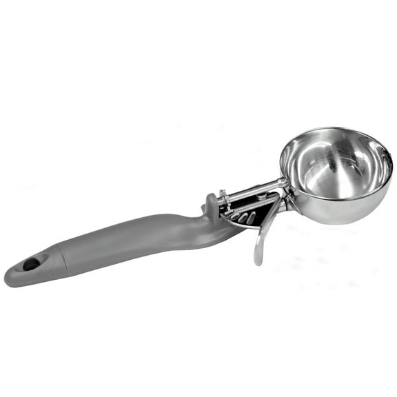 Excellante 4 oz lever disher, grey ergo handle, comes in each